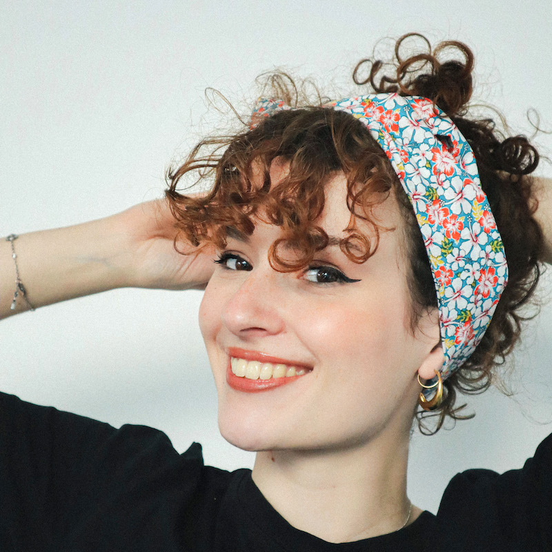 Bandeau pour cheveux à imprimé floral, Mode en ligne