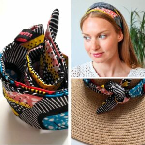 bandeau-cheveux-happyfanny-headband-multicolore-wax-motifs-africains-idées coiffures faciles
