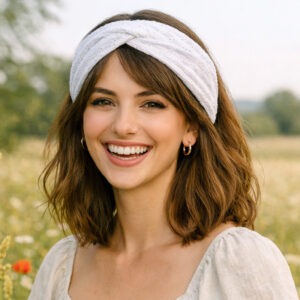 headband élastique broderie anglaise